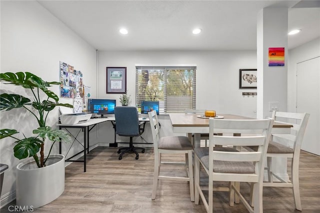5814 Old Village Rd Unit 216, Yorba Linda, CA 92887 - home office with wood finished floors and recessed lighting