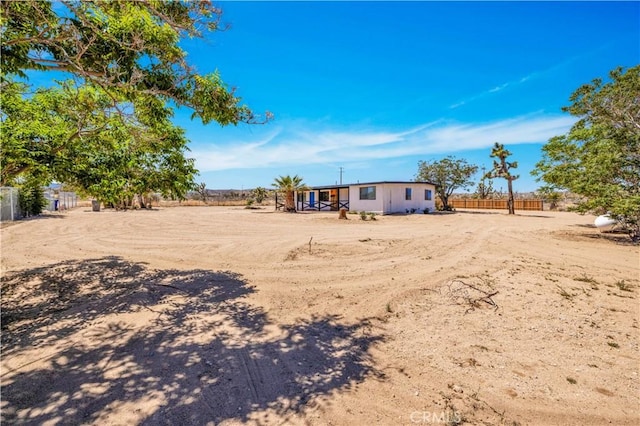 57330 Old Haggard Rd, Yucca Valley, CA 92284 - view of yard featuring fence and a view of countryside