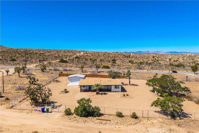 57330 Old Haggard Rd, Yucca Valley, CA 92284 - view of rural area featuring a desert landscape and a mountainous background