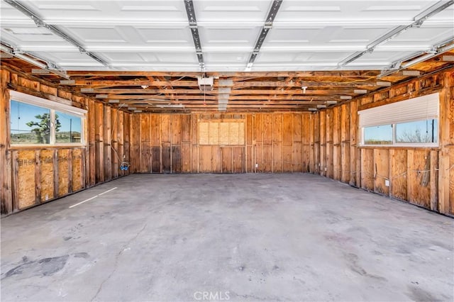 57330 Old Haggard Rd, Yucca Valley, CA 92284 - garage with wood walls