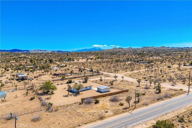 57330 Old Haggard Rd, Yucca Valley, CA 92284 - overview of rural landscape featuring a desert landscape and a mountain backdrop