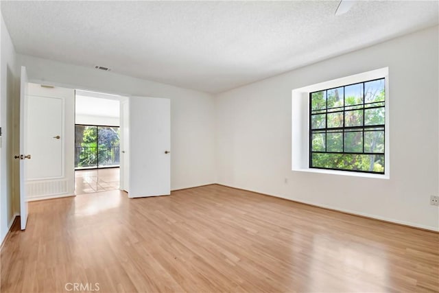 600 Central Ave Unit 372, Riverside, CA 92507 - spare room with plenty of natural light, light wood-style flooring, and a textured ceiling
