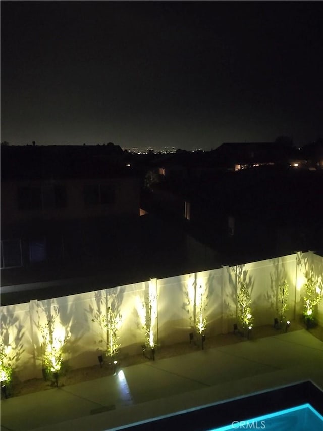 1212 Venice Ave, Mentone, CA 92359 - view of pool at night