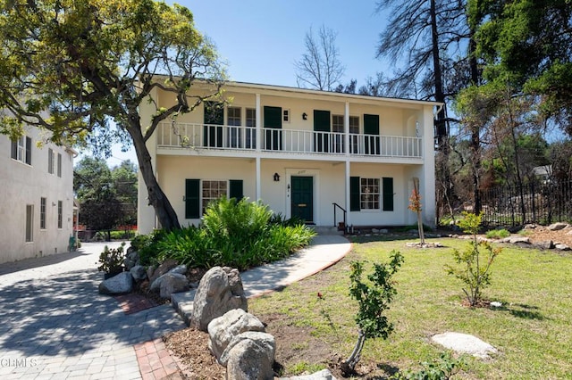2577 Boulder Rd, Altadena, CA 91001 - view of front of property featuring a balcony and stucco siding
