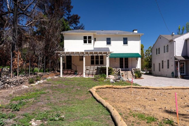 2577 Boulder Rd, Altadena, CA 91001 - back of house with stucco siding and a patio