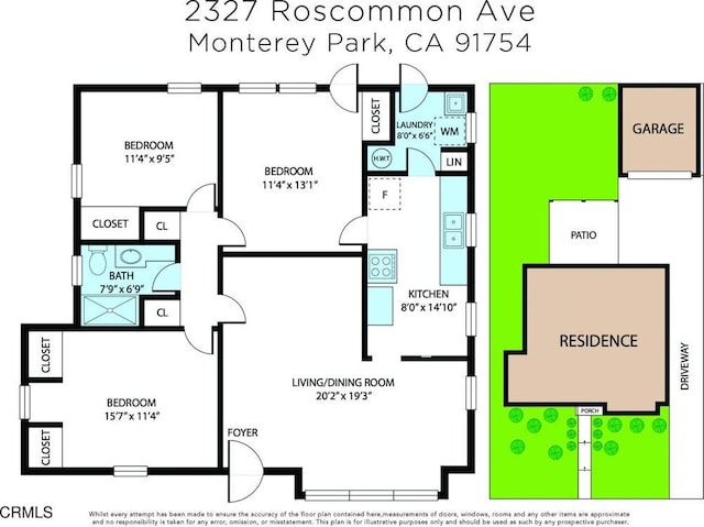 2327 Roscommon Ave, Monterey Park, CA 91754 - room layout