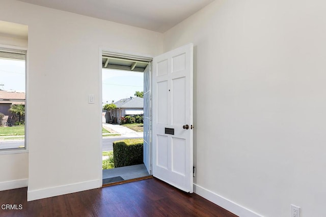 2327 Roscommon Ave, Monterey Park, CA 91754 - entryway featuring healthy amount of natural light, baseboards, and wood finished floors