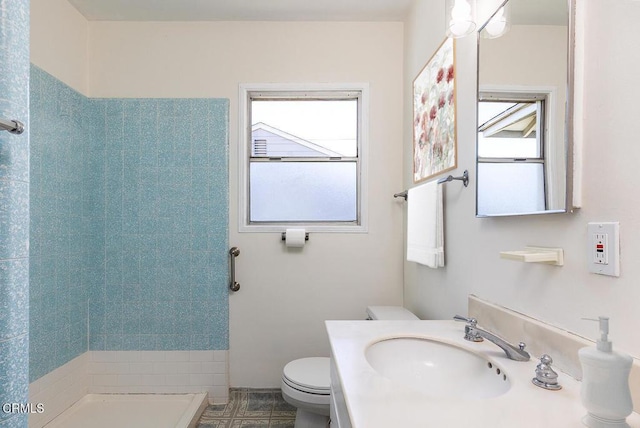 2327 Roscommon Ave, Monterey Park, CA 91754 - full bath with plenty of natural light, toilet, a shower stall, and vanity