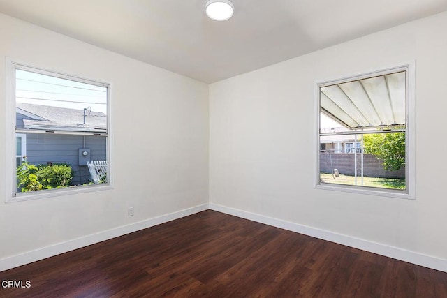 2327 Roscommon Ave, Monterey Park, CA 91754 - unfurnished room featuring plenty of natural light, baseboards, and dark wood-style flooring