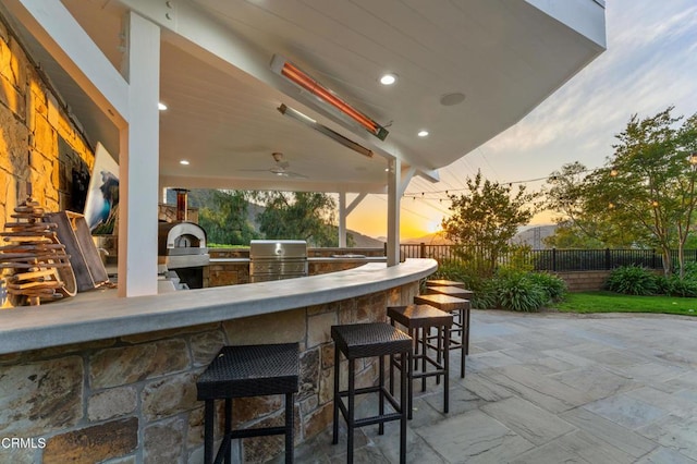 3153 Dragonfly St, Glendale, CA 91206 - view of patio with fence, a grill, and area for grilling