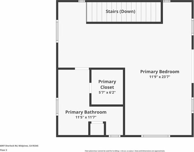 6097 Sherlock Rd, Midpines, CA 95345 - home floor plan
