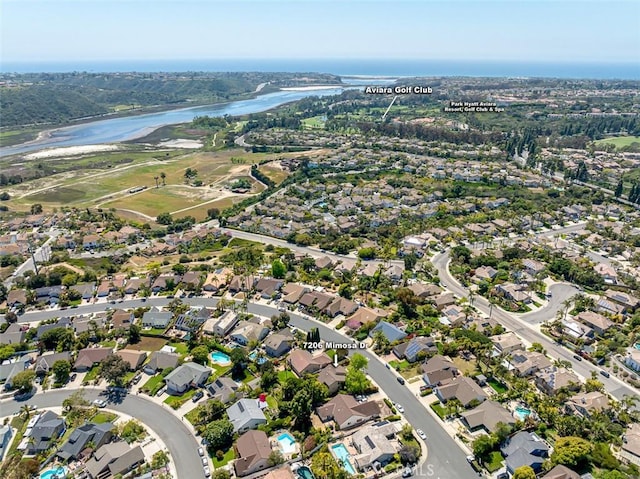 7206 Mimosa Dr, Carlsbad, CA 92011 - aerial view of property's location with a large body of water and nearby suburban area