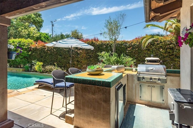 3904 Via Cardelina, Palos Verdes Estates, CA 90274 - view of patio with area for grilling and a grill