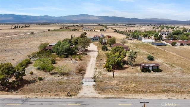 18333 Lancaster Rd, Lancaster, CA 93536 - aerial view of sparsely populated area with a mountainous background and a desert landscape