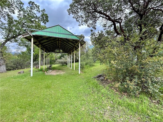 32760 Ram Ln, North Fork, CA 93643 - view of grassy yard with a gazebo