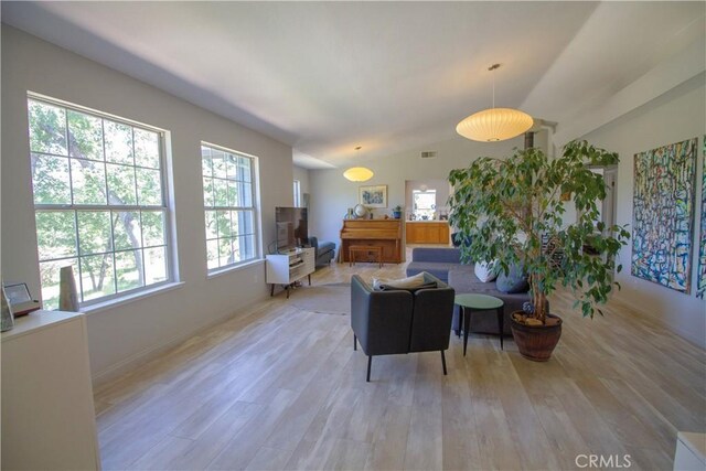 32760 Ram Ln, North Fork, CA 93643 - living room featuring light wood-style floors and baseboards