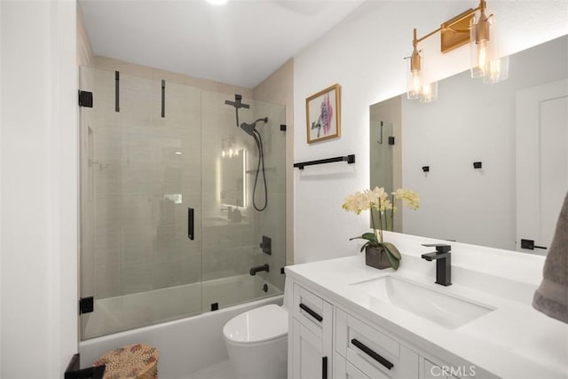 25232 Grissom Rd, Laguna Hills, CA 92653 - full bath with toilet, vanity, and enclosed tub / shower combo