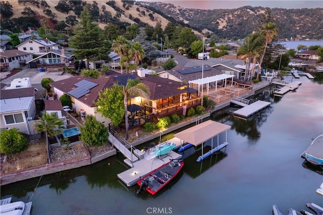 7795 Richard Dr, Lucerne, CA 95458 - aerial view of a water and mountain view