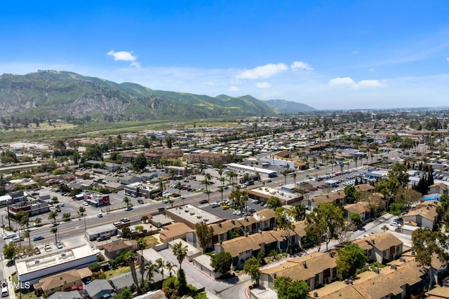 126 E Ventura St Unit F, Santa Paula, CA 93060 - aerial view of residential area with a mountainous background