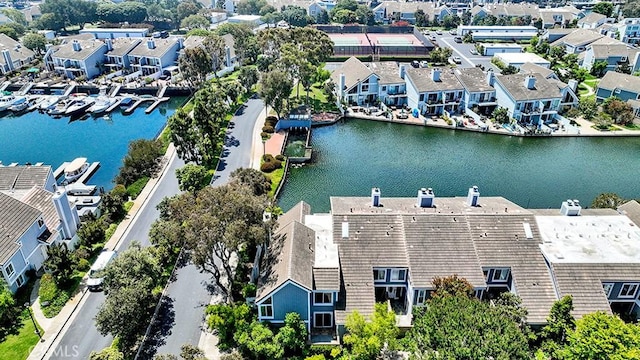 3842 Montego Dr, Huntington Beach, CA 92649 - aerial perspective of suburban area featuring a large body of water
