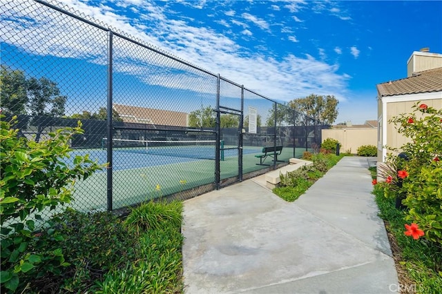 3842 Montego Dr, Huntington Beach, CA 92649 - view of tennis court with fence