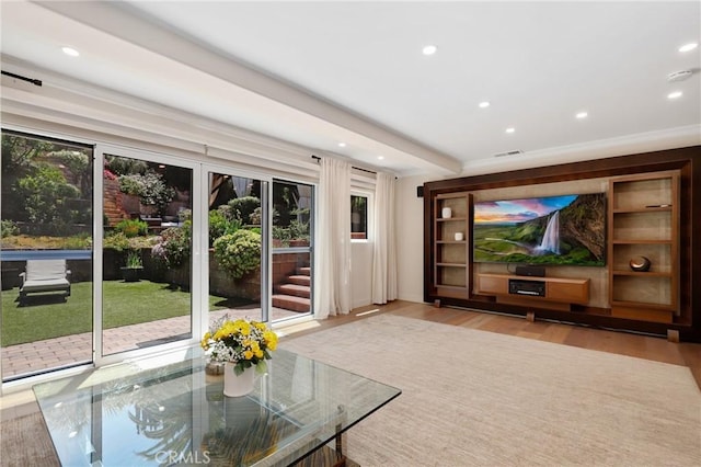 24182 Torena Cir, Mission Viejo, CA 92691 - home theater featuring wood finished floors and recessed lighting