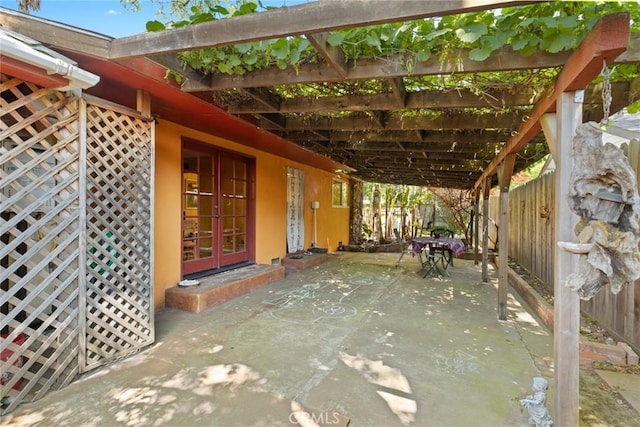 297 Connors Ave, Chico, CA 95926 - view of patio / terrace with french doors
