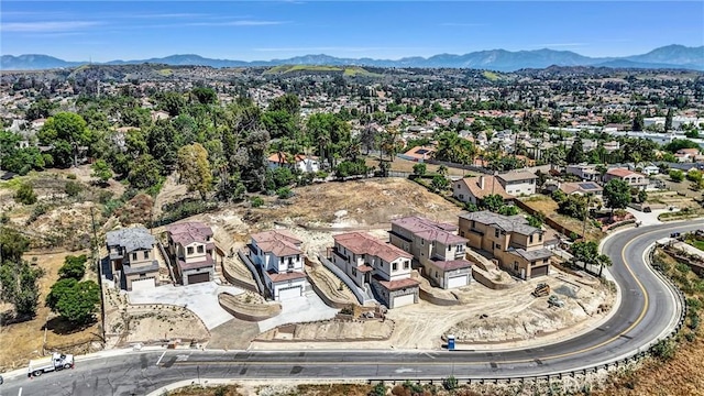 689 Castlehill Dr, Walnut, CA 91789 - aerial view of residential area featuring a mountain backdrop