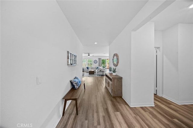 2569 Pasture Gln, Escondido, CA 92029 - hall with wood finished floors and baseboards