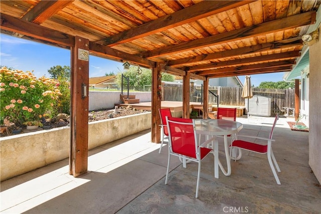 904 Torrey Pines Dr, Paso Robles, CA 93446 - fenced backyard featuring outdoor dining space and a patio
