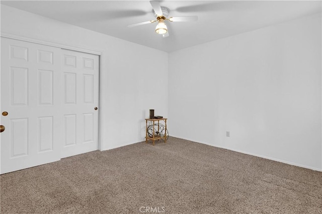 904 Torrey Pines Dr, Paso Robles, CA 93446 - unfurnished bedroom with carpet floors, ceiling fan, and a closet