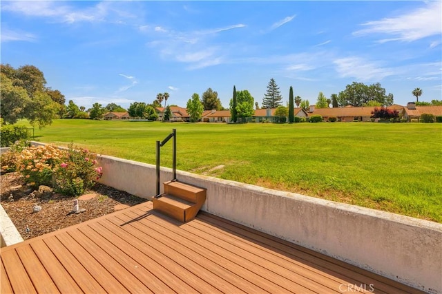 904 Torrey Pines Dr, Paso Robles, CA 93446 - wooden terrace featuring a lawn and a residential view