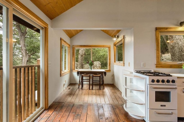 21932 Crestline Rd, Palomar Mountain, CA 92060 - sunroom / solarium featuring lofted ceiling and plenty of natural light