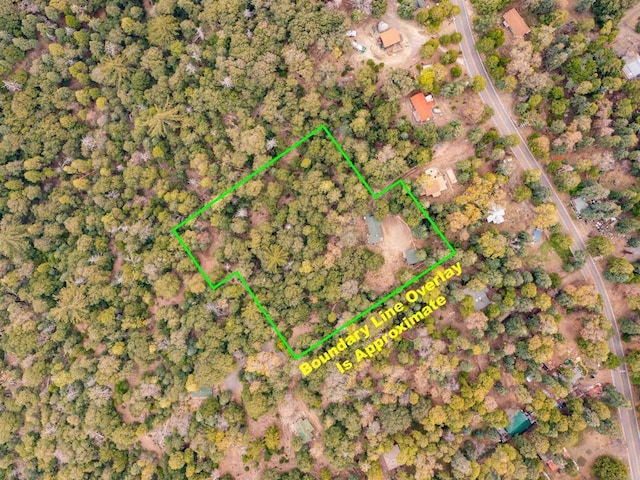 21932 Crestline Rd, Palomar Mountain, CA 92060 - view of property location featuring property parcel outlined