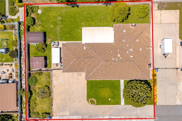 aerial overview of property's location featuring property boundaries highlighted
