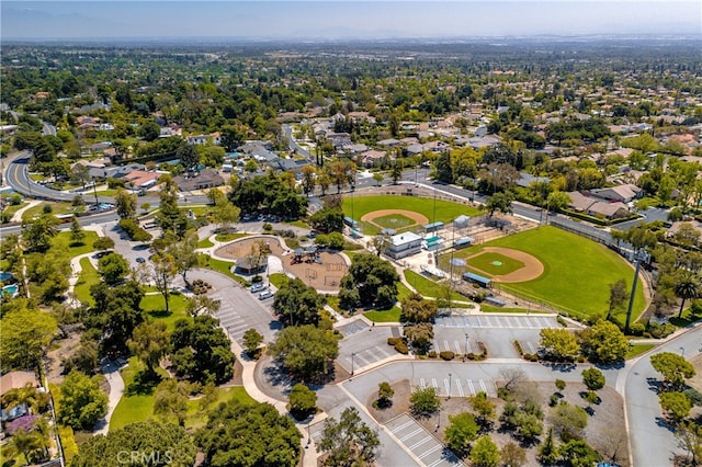 aerial view of residential area