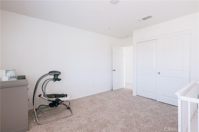 959 Rockcress Ln, Banning, CA 92220 - unfurnished bedroom featuring carpet, a closet, and baseboards