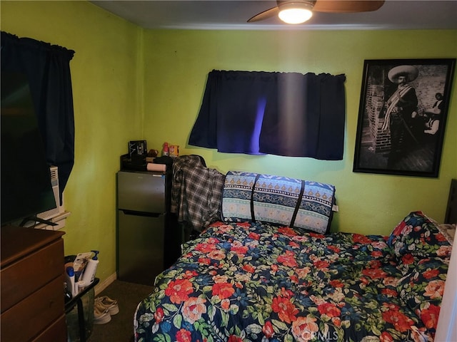 2112 E Lucien St, Compton, CA 90222 - carpeted bedroom featuring ceiling fan