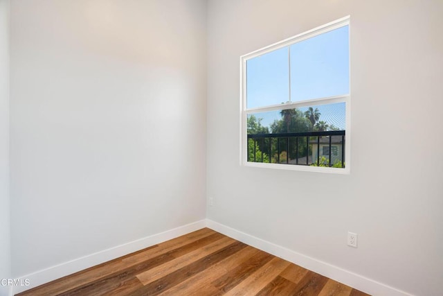300 E Alhambra Rd Unit D, Alhambra, CA 91801 - empty room featuring baseboards and wood finished floors