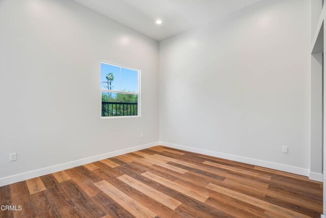 300 E Alhambra Rd Unit D, Alhambra, CA 91801 - empty room with wood finished floors and recessed lighting