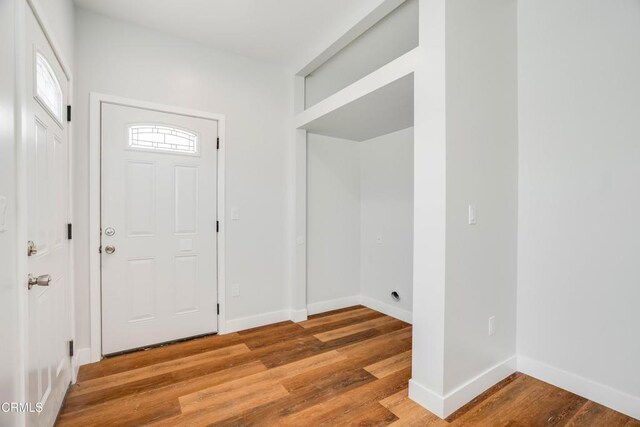 300 E Alhambra Rd Unit D, Alhambra, CA 91801 - entrance foyer with wood finished floors and baseboards