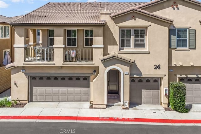 28116 Calle Lumina, Temecula, CA 92592 - view of front of house with an attached garage, stucco siding, and a tile roof