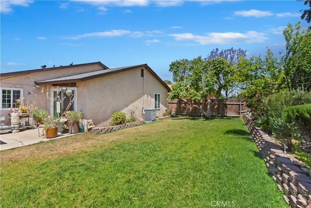 7030 Idyllwild Ln, Riverside, CA 92503 - view of yard featuring central AC unit and a patio area