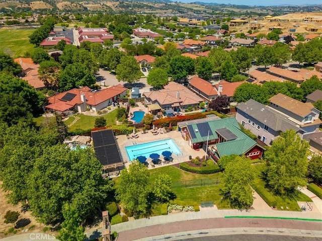 2923 Cottage Ln, Paso Robles, CA 93446 - aerial view of residential area with a pool area