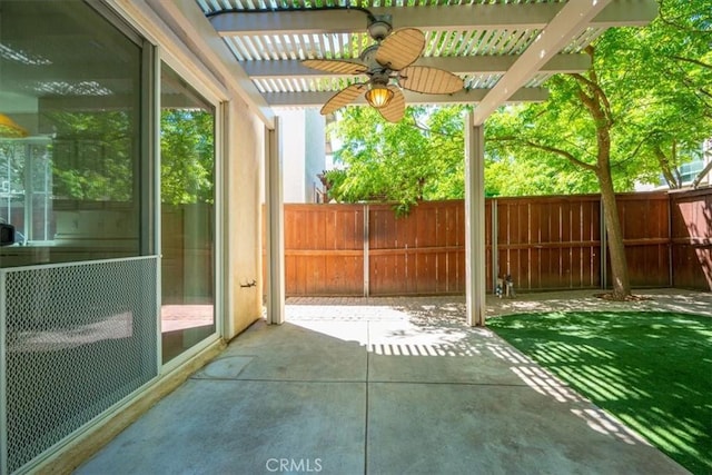 2923 Cottage Ln, Paso Robles, CA 93446 - view of patio with a ceiling fan