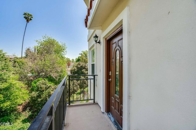 view of balcony