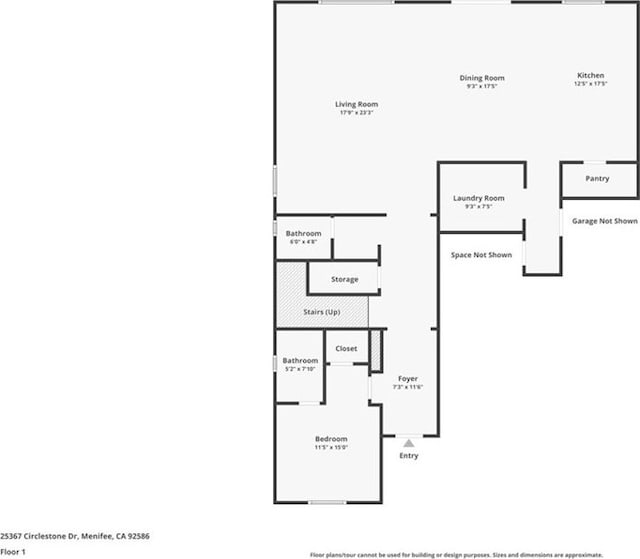 25367 Circle Stone Dr, Menifee, CA 92586 - room layout
