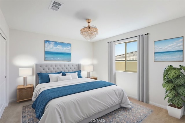 25367 Circle Stone Dr, Menifee, CA 92586 - bedroom featuring light carpet and baseboards