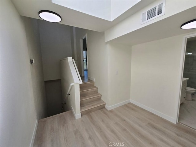 70 Harkness Ave Unit 4, Pasadena, CA 91106 - staircase with wood finished floors and baseboards