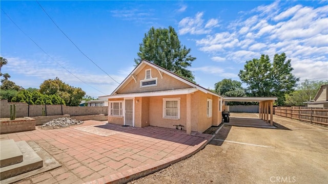 view of outdoor structure featuring a fenced backyard